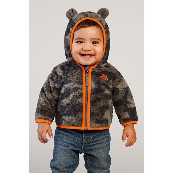 The North Face 0-3 Months Sherpa Camo Fleece Coat Jacket Camouflage Winter BABY - Picture 11 of 11